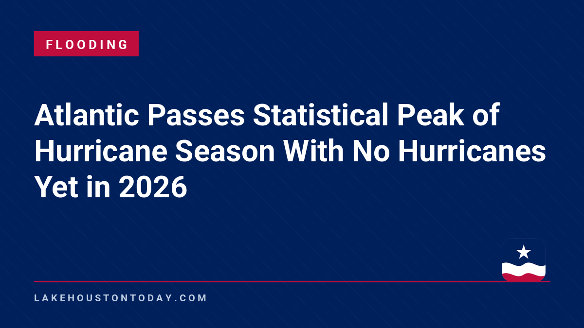 Flooding - Atlantic Passes Statistical Peak of Hurricane Season With No Hurricanes Yet in 2026